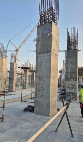 Aramco Stadium columns
